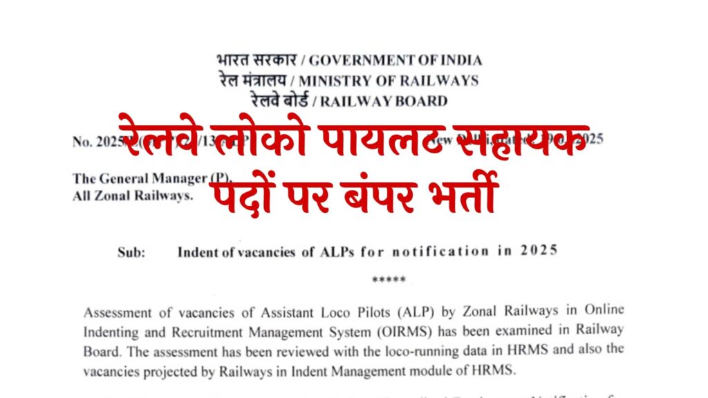 Railway ALP Recruitment 2025