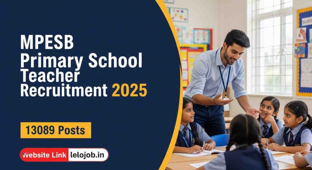 MPESB Primary School Teacher PSTST Recruitment 2025